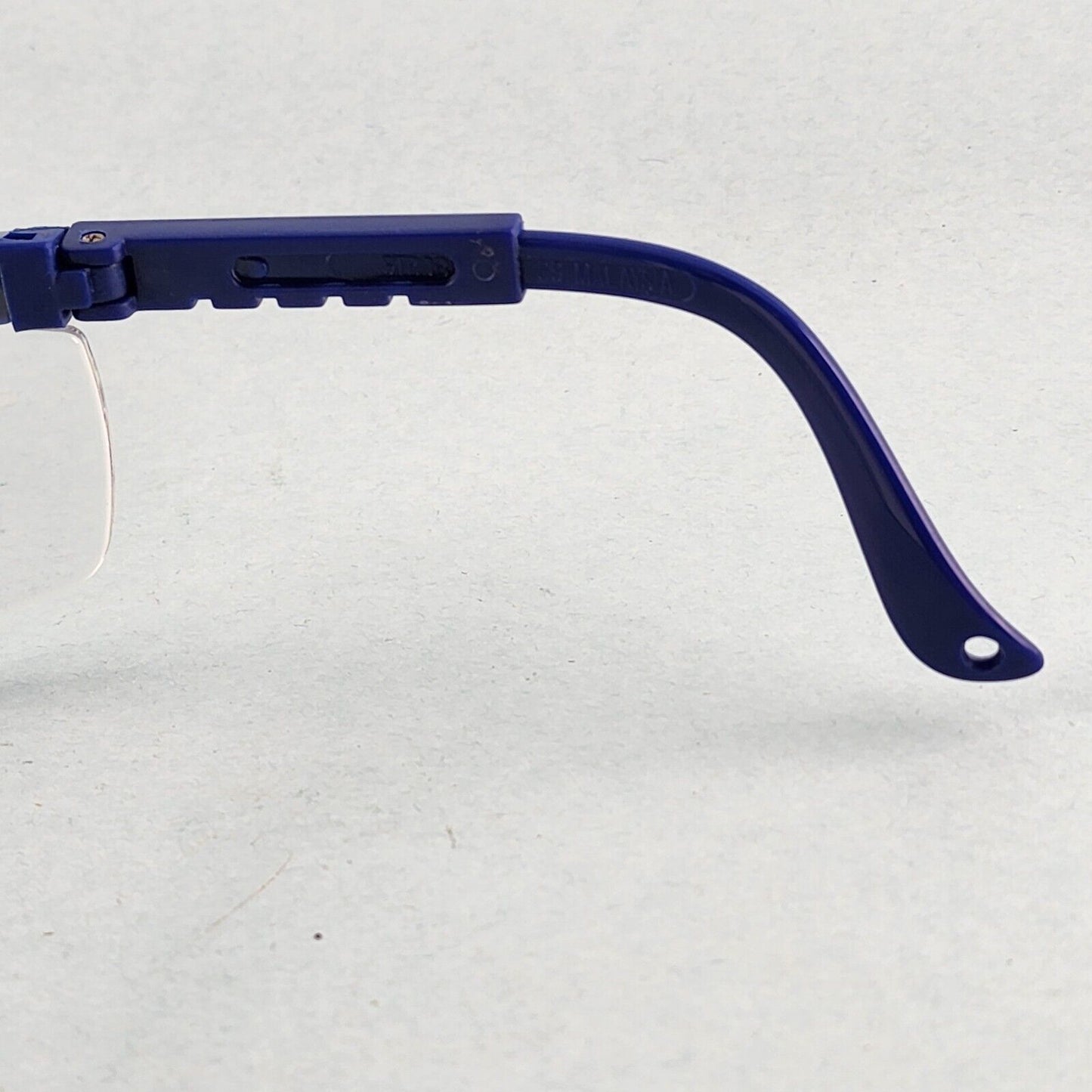 Gateway Strobe Safety Glasses Lightweight Telescoping Temples Side Shields Z87.1 (Blue Frame, Clear Anti Fog Lens)
