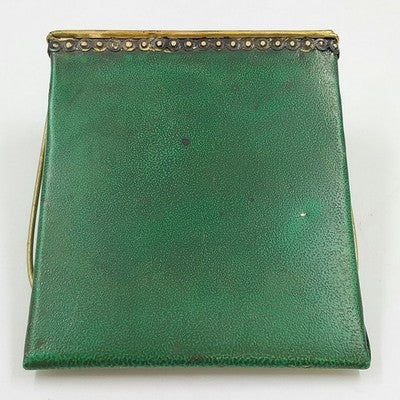 Merry Christmas Metal Box Wedge-Shaped Designed to Hold Christmas Cards 7x3x8"