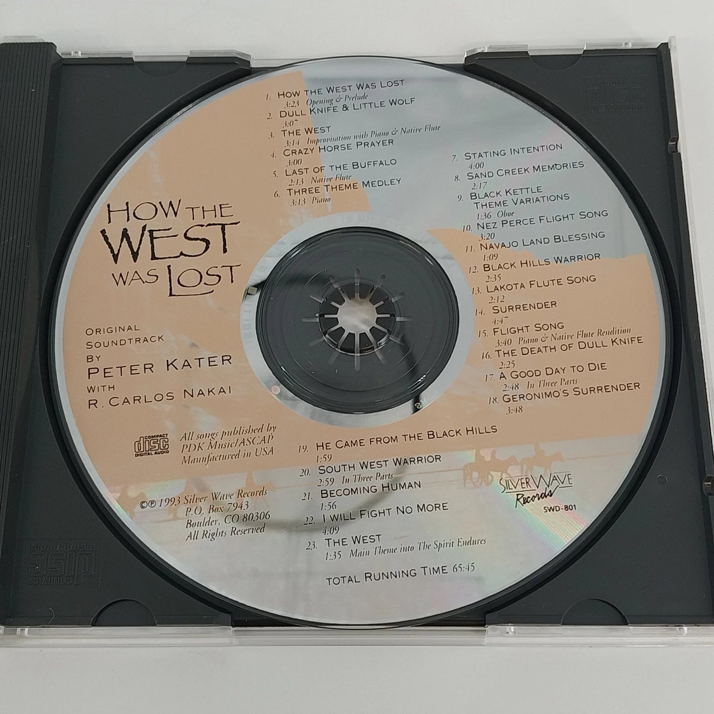Peter Kater How the West Was Lost Vol. 1 & 2 CD Lot R. Carlos Nakai 2 Discs