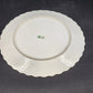 Andrea by Sadek Cake Platter Corona Floral Gold Trim Scalloped Edge 10.5"