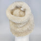 Sherpa Lined Beanie Hat Cream White Thermal Winter Fleece Cap