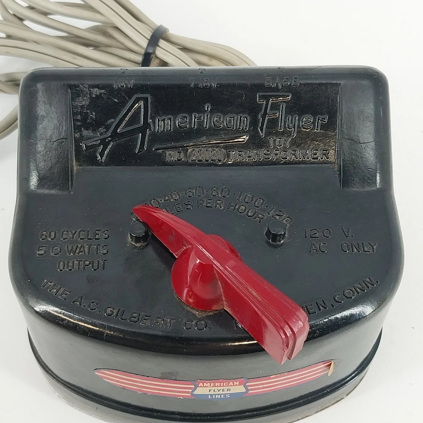 American Flyer 22020 Train Transformer Power Pack Model Railroad Vtg Tested Good