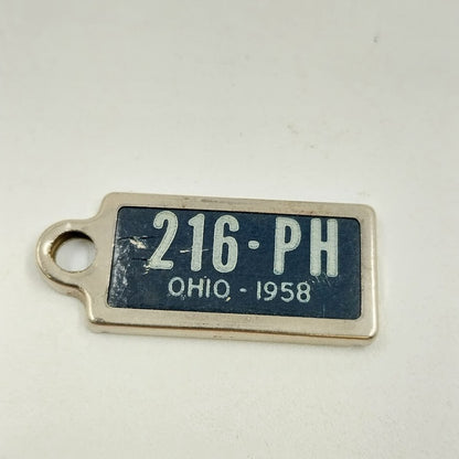 Key Chain License Plate Charms Disabled American Veterans Various Years Ohio