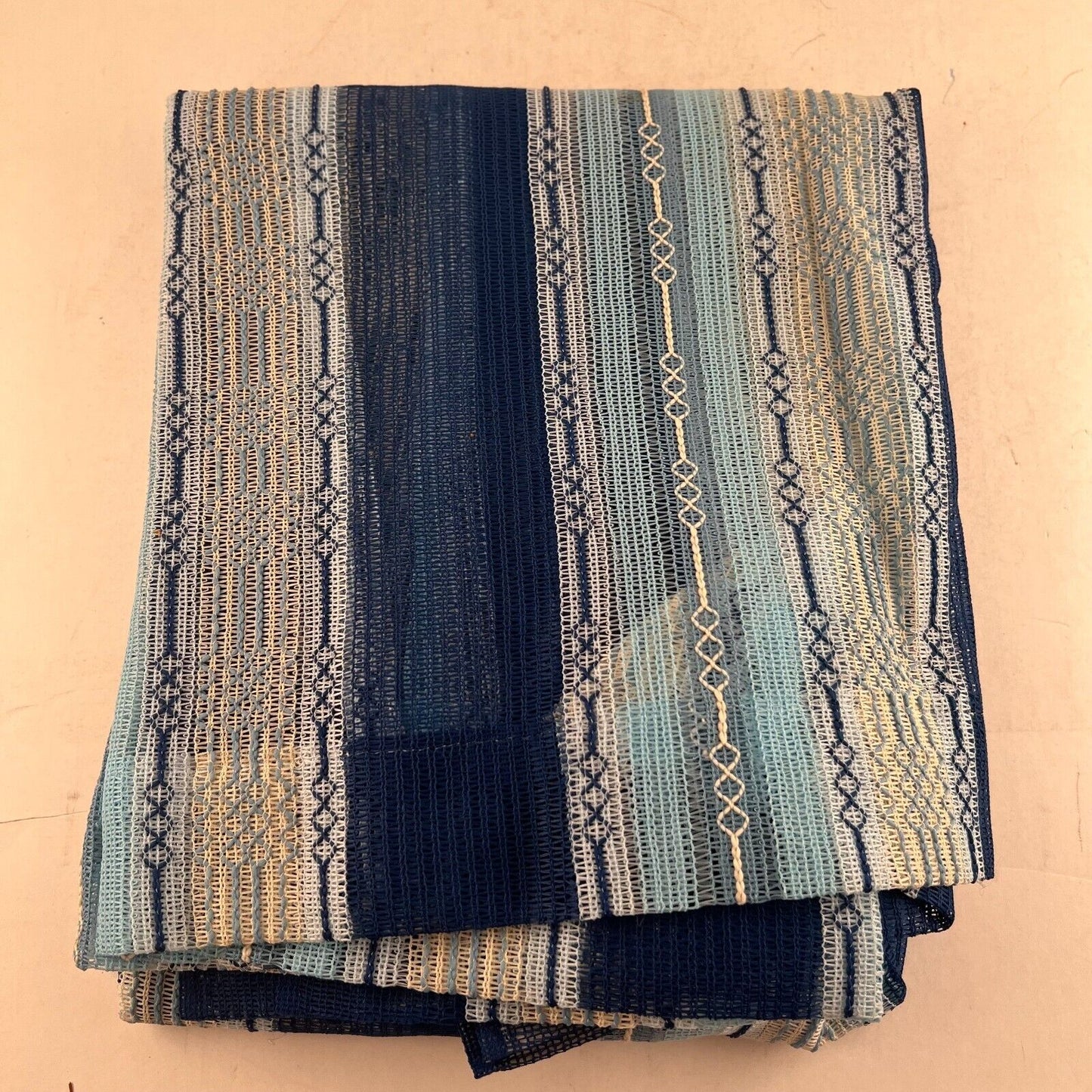 Custom Tailored Draw Draperies Pair Ready To Hang Washable 30 x 36" Blue
