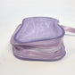 Purple Clear Vinyl Cosmetic Makeup Bag Zip Travel Toiletry Case 6.5" China