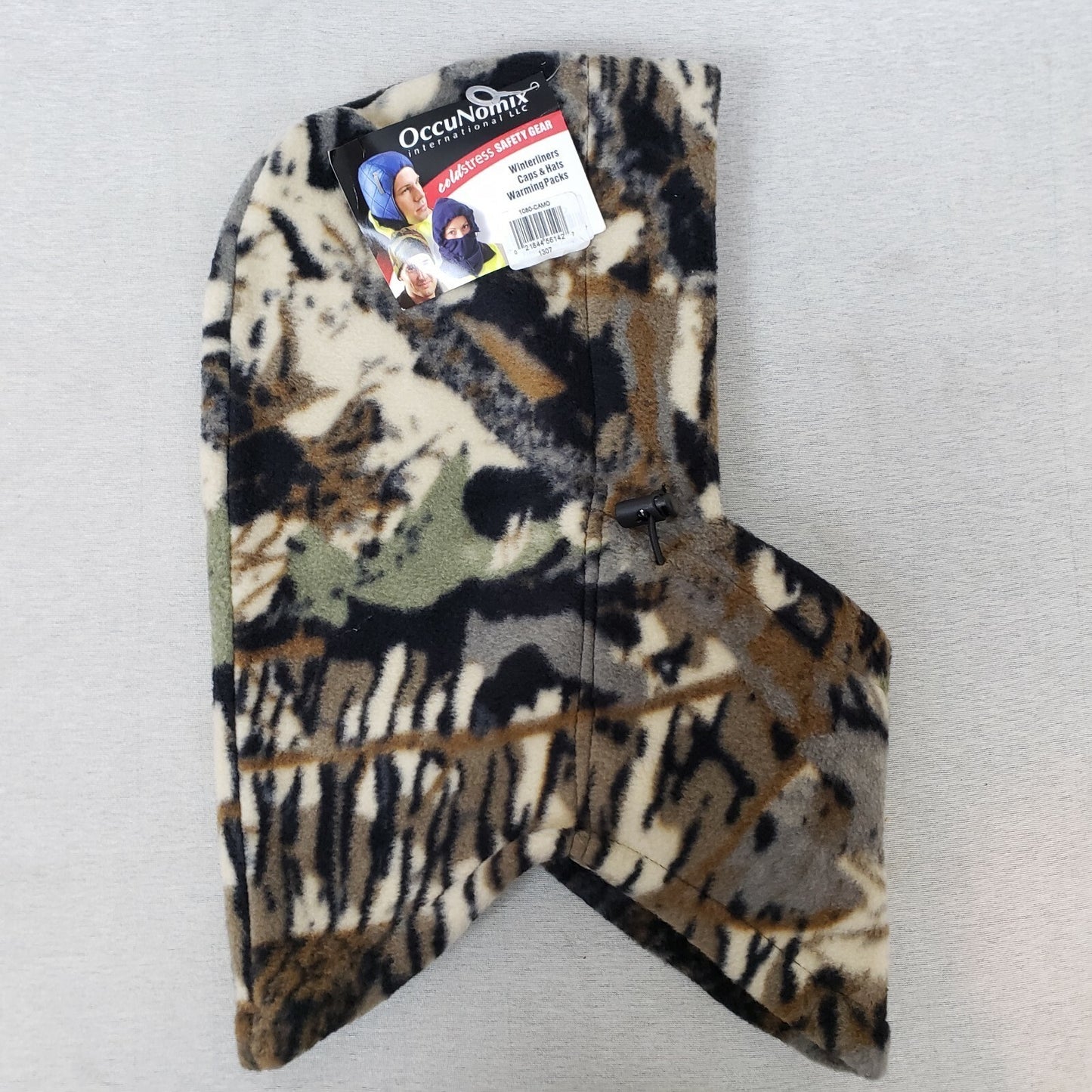 Occunomix Camo ColdStress Hard Hat Winter Liner Fleece Long Balaclava Outdoor