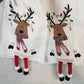 Nicole Miller Christmas Reindeer Table Runner 14"x72" Legs Over Ends New