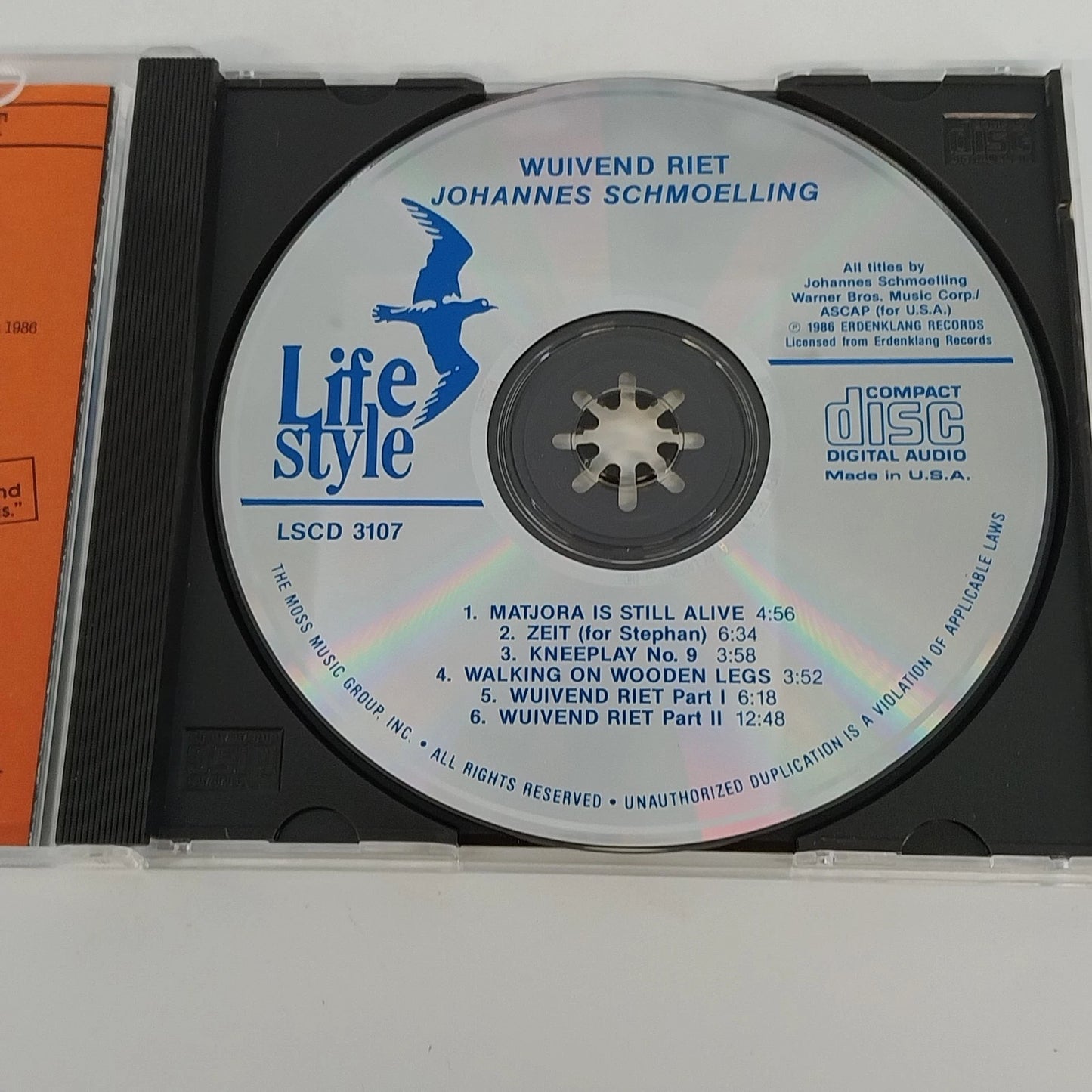 Johannes Schmoelling Wuivend Riet CD Electronic Ambient Lifestyle Vintage