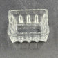 Libbey Sweetener Sugar Packet Holder Ribbed Glass Vintage Clear Caddy 3.5"x2.75"