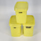 Tupperware 1243-8 Shelf Saver Containers Set 3 Yellow