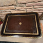 Maitland Smith Leather Tray Top Coffee Table Faux Bamboo 32x22 Philippines