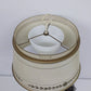 Colonial Toleware Table Lamp Cream Metal Shade French Country 30" Vintage 1960s