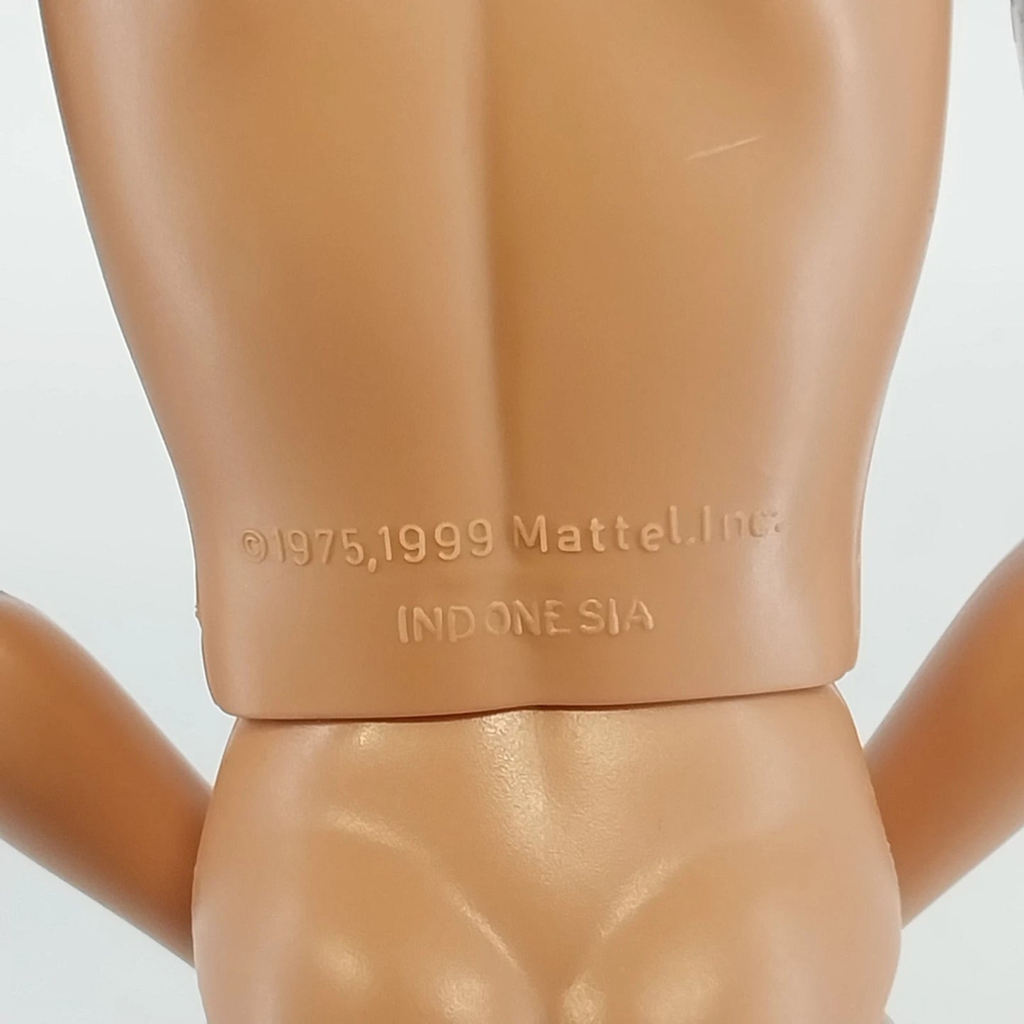 Mattel Blaine Doll Brown Hair Blue Eyes Bendable Knees 1975 Head 1999 Body Vtg