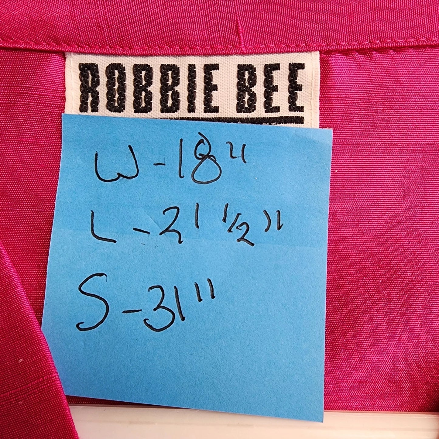 Robbie Bee Silk Blouse Women Small Pink Button Up Long Sleeve Shirt China