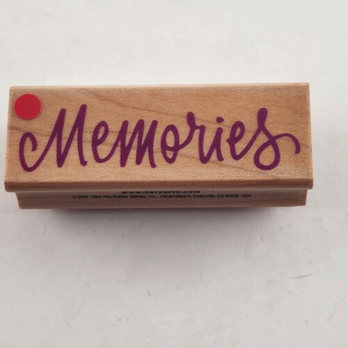 Lot of 5 Special Words and Wavy Lines Rubber Stamps Wooden Mounted Lightly Used