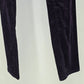 ELLE Dark Plum Purple Velvet Jeans Pants Paisley Boho Motif Low Rise Stretch 12R