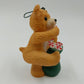 2 Hallmark Keepsake 1989 Christmas Ornaments CHRISTMAS KITTY Cinnamon Bear Vtg