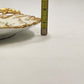 Limoges France 10.5" Round Platter Hand Decorated Floral Gold Trim Handle