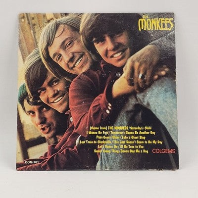 The Monkees Self-Titled LP COM-101 Colgems 1966 Mono/Stereo Vinyl Album