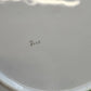 Pink Porcelain Cake Plate Birds Nest Blue Flowers Gold Handles 10.5" Antique