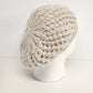 Forever 21 Cream Crochet Beret Hat Chunky Knit One Size