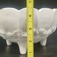 Indiana Glass Harvest Grape Milk Glass Footed Fruit Serving Bowl 12" Vintage