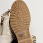 Anna Clayton Ankle Boots Beige Crochet Lace Up Zip Back Women’s 8 with Box