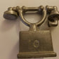 Miniature Pewter Antique telephone phone mini dollhouse