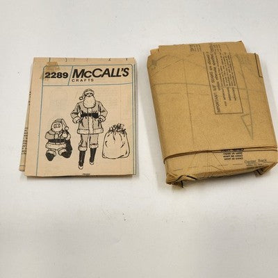 McCall's Crafts 2289 Large Vintage Sewing Pattern Cut 1985 Santa Claus Costume