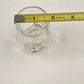 Set of 4 Italy Blown Crystal Ravel Liqueur Wavy Shot Glass Luigi Bormioli 2.5oz