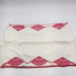 Queen Size Linen Bed Pillow Cases Hand Crocheted Pink Turn of the Century 32.5"