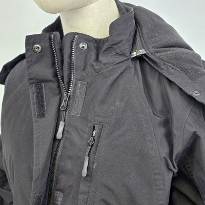 Eddie Bauer WeatherEdge Women’s Large Black Insulated Waterproof Jacket Detachable Hood Winter Coat