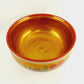 Strawberry Khokhloma Serving Bowl Wooden Gold Hand Painted Black Base Russian 8"