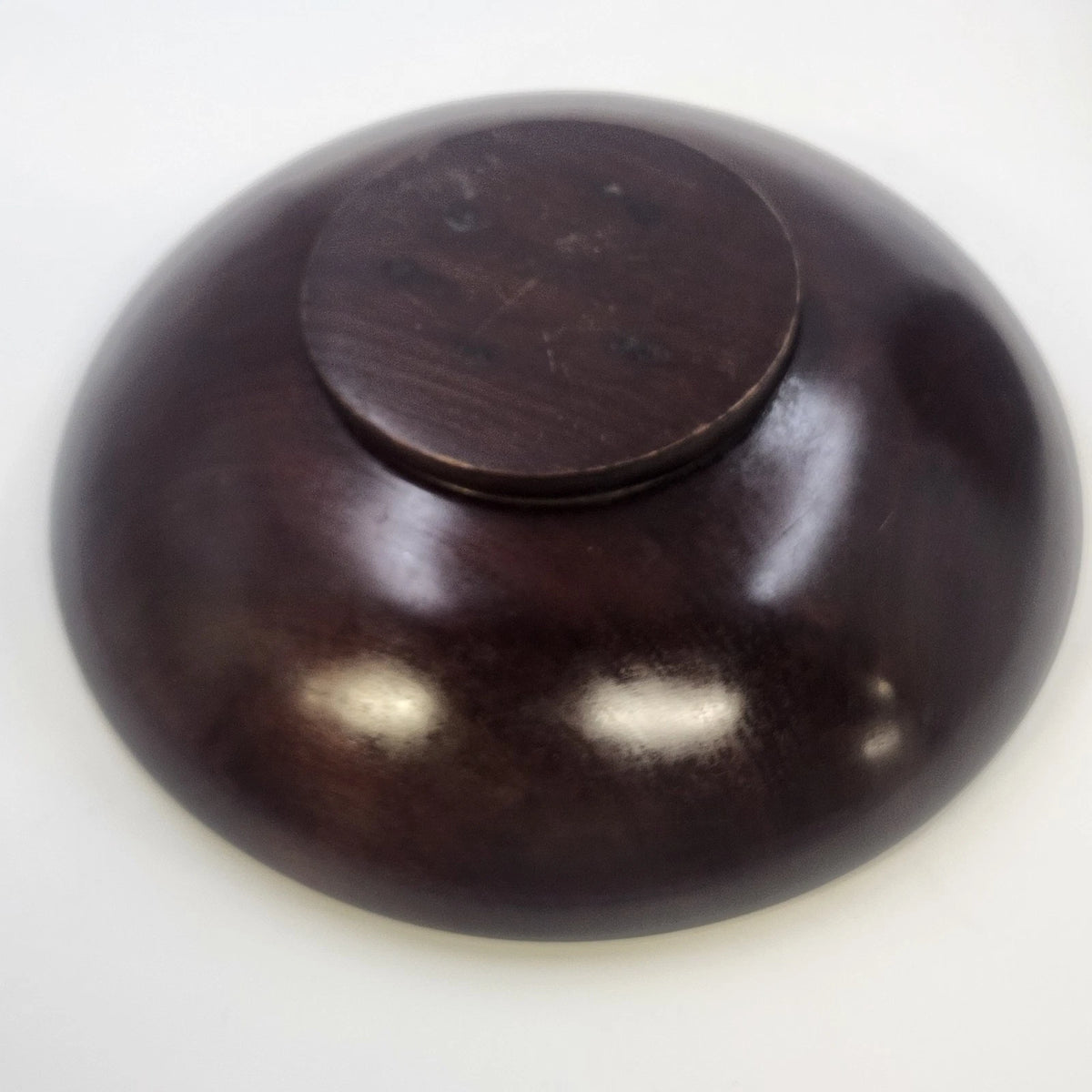 Haitian Wooden Salad Bowl Set 6 Pc Small & 1 Pc Large Serving Dish 9.75" 1970s
