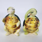 Winking Green Turtle Salt & Pepper Shakers Ceramic Kitchen Decor 1950's Japan