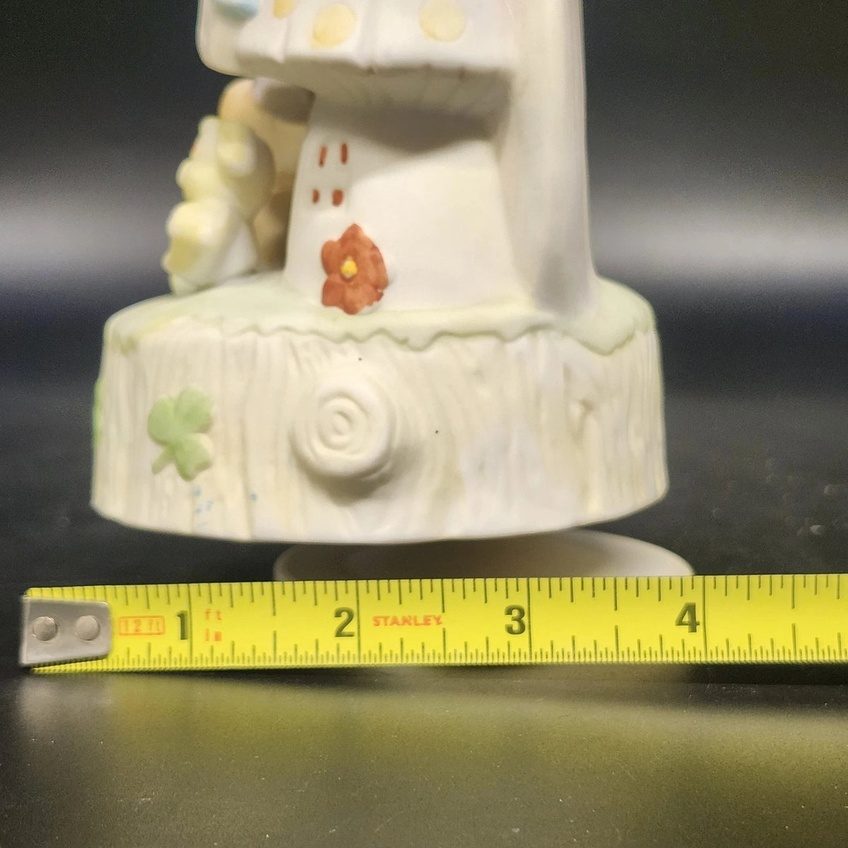 Artmark Teddy Bear Rainbow Porcelain Rotating Music Box Over the Rainbow 5.5"