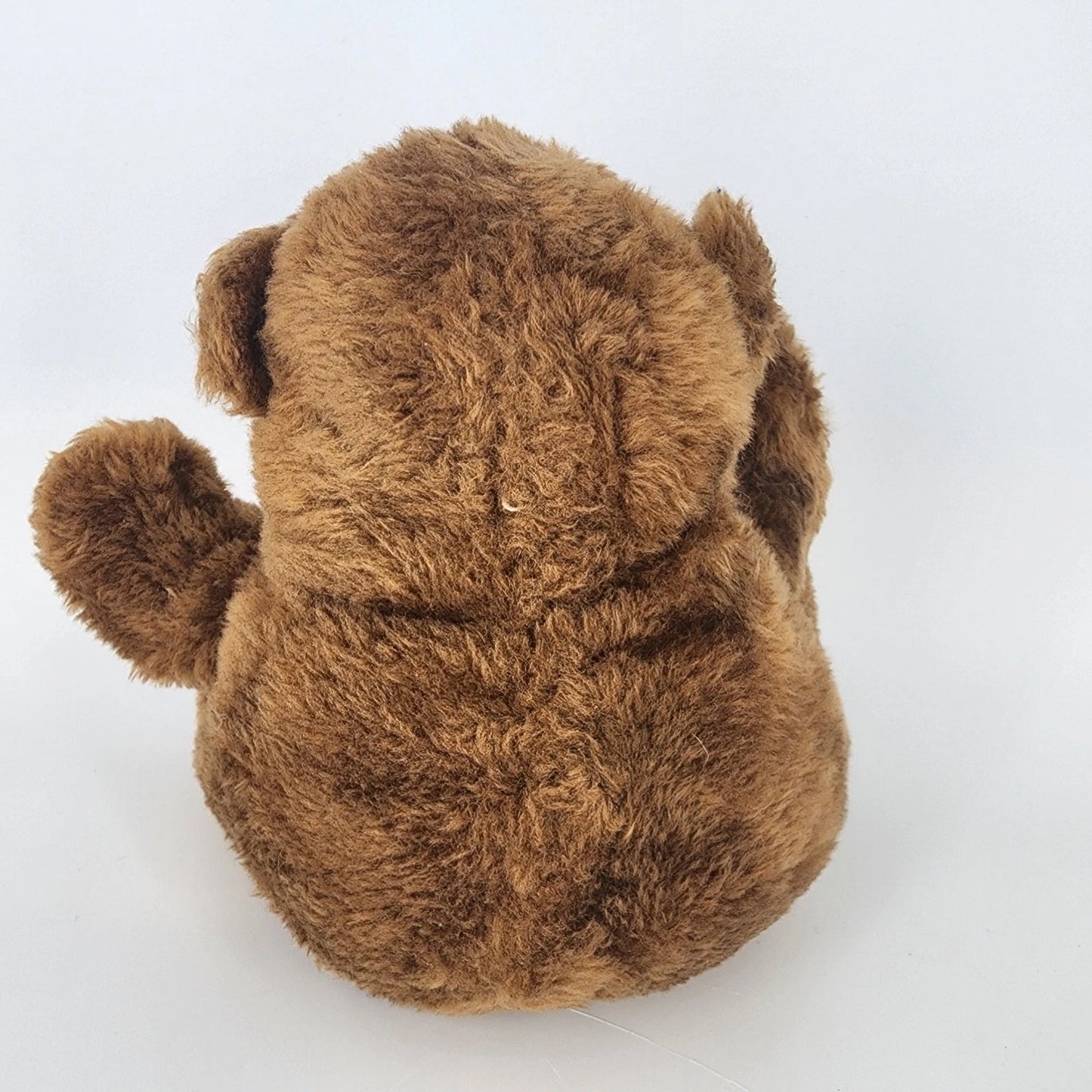 Brown Bear Plush Pink Bow 9" Stuffed Animal a Well-Made Toy Taiwan Vintage 1981