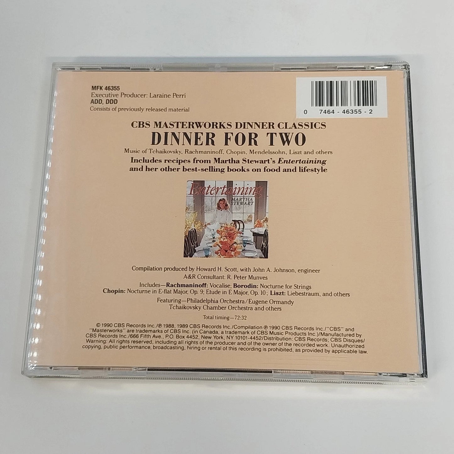 CBS Masterworks Dinner Classics 7 CD Lot Classical Music French Italian Japanese