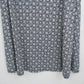 Talbots Pull-On Maxi Skirt Blue White Medallion Print Women's Medium Petite MP
