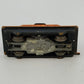 American Flyer Handcar/Railroad Accessory 740 S Gauge Orange A C Gilbert As Is