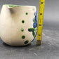 Hadley Pottery Oversize 12 oz Creamer 3.5" Blueberry Bouquet Hand-Painted Vtg