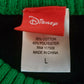 Disney Mickey Mouse Men’s Christmas Sweater L Black Green White Lights NWOT