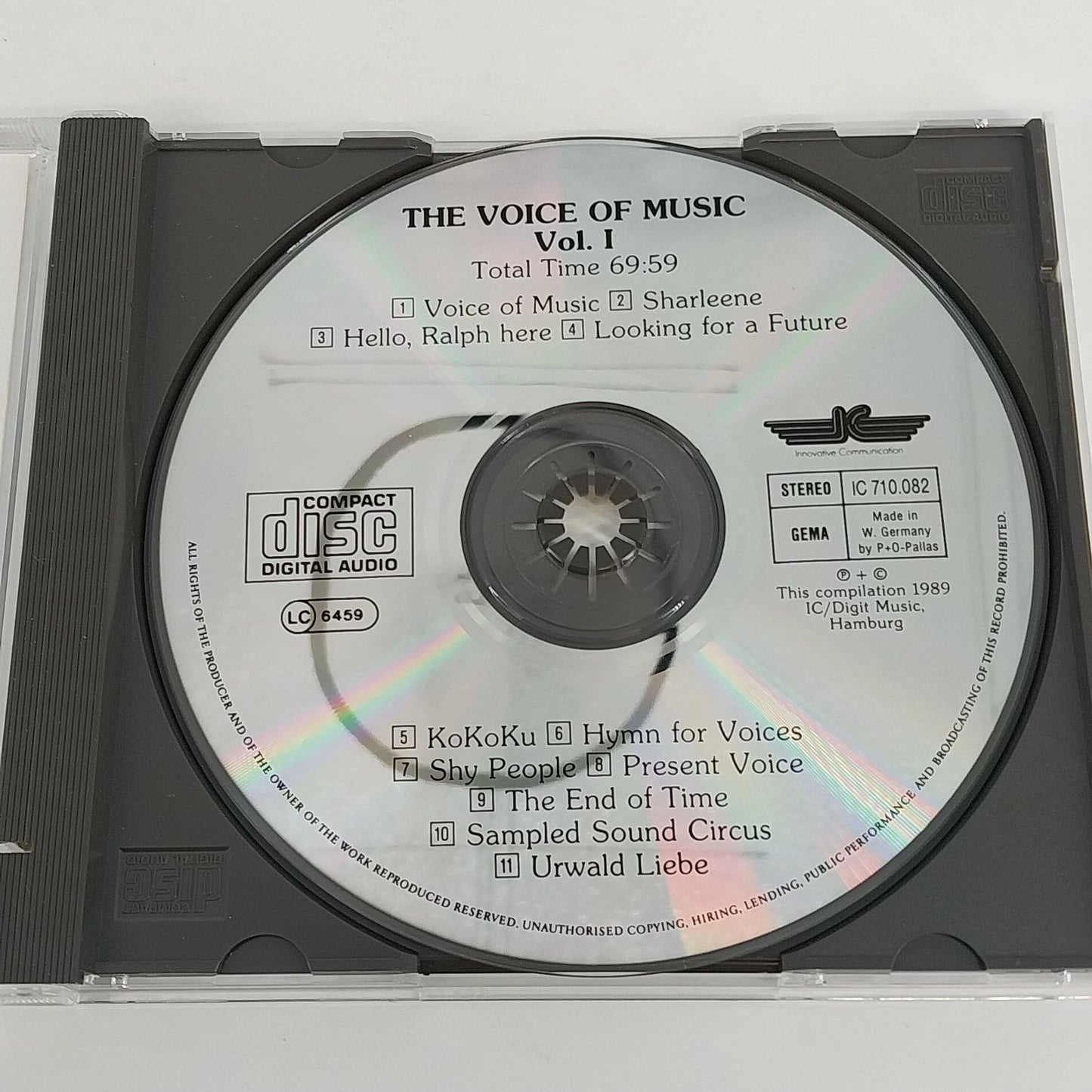 The Voice of Music Volume 1 & 2 CD Lot Electronic Ambient I/C Digit Music 1989