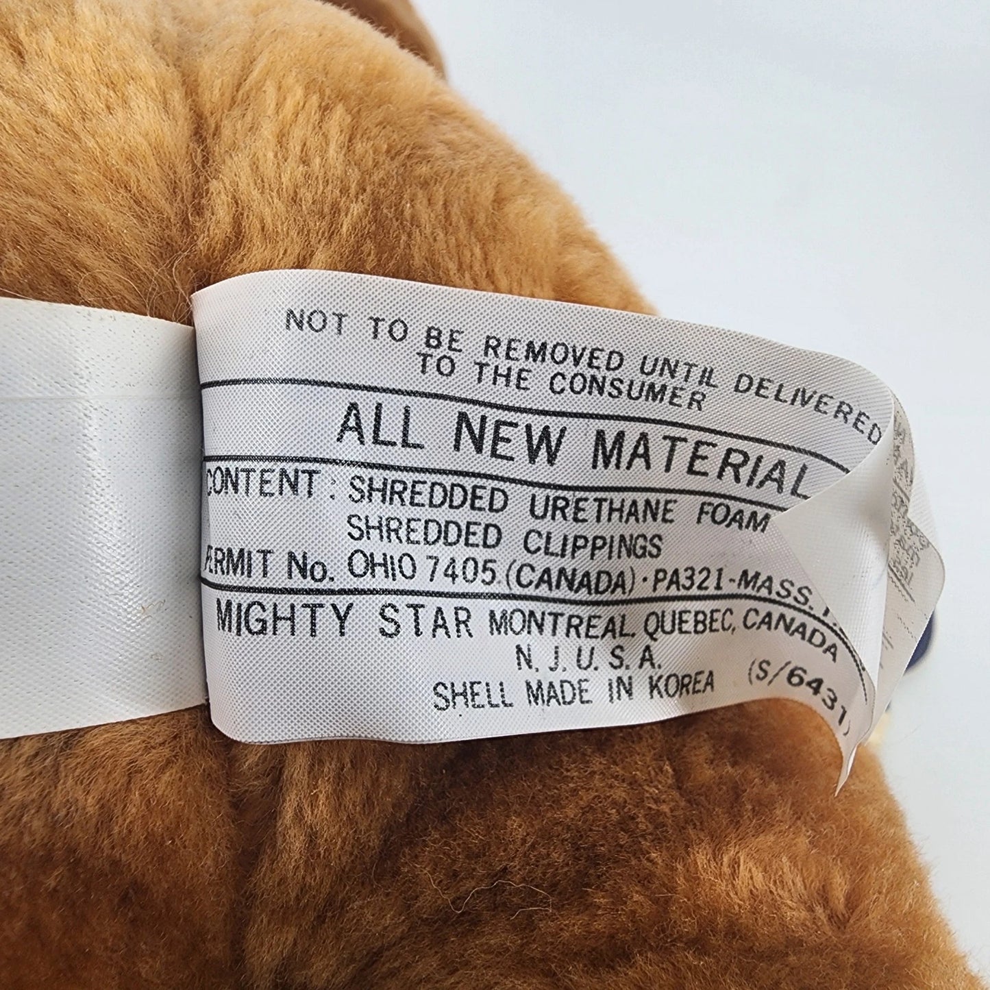 Andromicus Zapticon Planet Animals Sloth Plush 14" with Tags Rare Vintage 1982