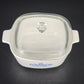 Corning Ware Blue Cornflower 1.5 Qt Casserole Dish P-1 1/2-B w Clear Glass Lid