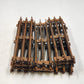 11 Model Train Train Tracks O-27 Gauge Straight 8 7/8" Long w Silver Ties Rusty
