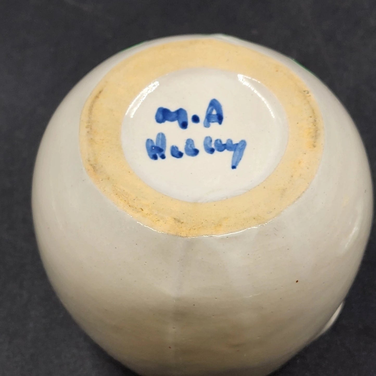 Hadley Bouquet Oversize Sugar Bowl and Lid M A Hadley Pottery Blueberry Design