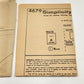 Simplicity 4679 Vtg Sewing Pattern Uncut Smocked 1" Gingham Home Fashions 1960's