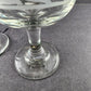 2 Arby's Stemmed Wine Glasses Winter Wonderland Tree Libby's Vintage 3" d x 7" h