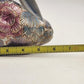 Ethan Allen Home Collection Ceramic Bunny Rabbit Figurine Pink Blue Floral 6"x3"